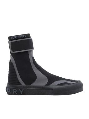 Burberry Men Knitted Stretch High-Top Sneakers Ankle Boots Size 10 New